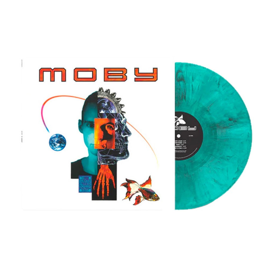 Moby - Moby Exclusive Limited Edition Black/White/Blue Marbled Color Vinyl LP Record