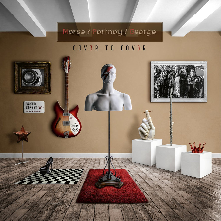 Morse/Portnoy/George - Cov3r To Cov3r Exclusive Limited Edition Red Color Vinyl 2x LP + CD + Gatefold
