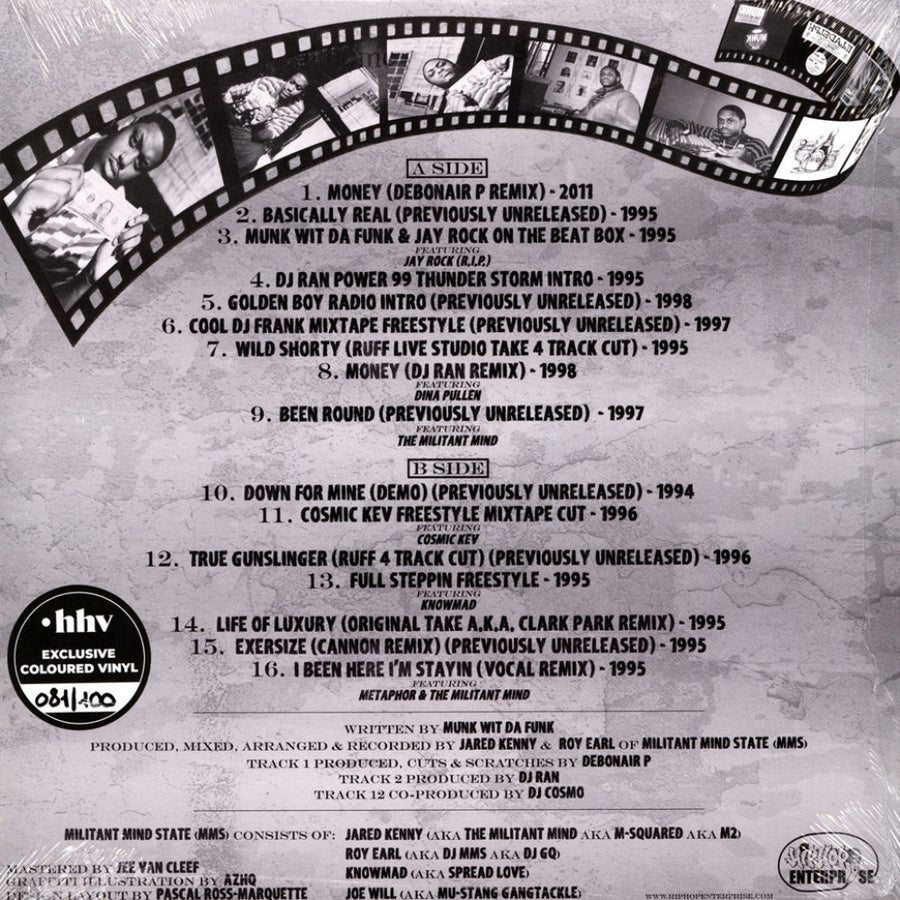 Munk Wit Da Funk - Holly Hoodz Anthology, Volume 3 Exclusive Purple Color Vinyl LP Limited Edition #100 Copies