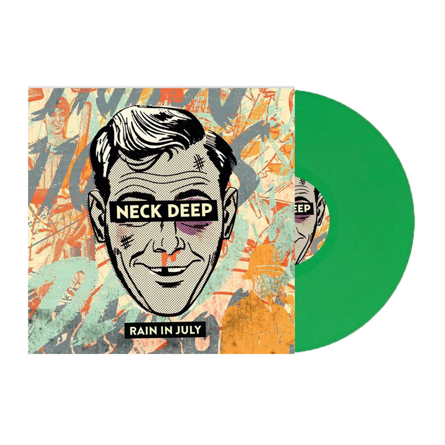 Neck Deep - Rain in July (10th Anniversary) Exclusive Limited Edition Grass Green Color Vinyl LP Record