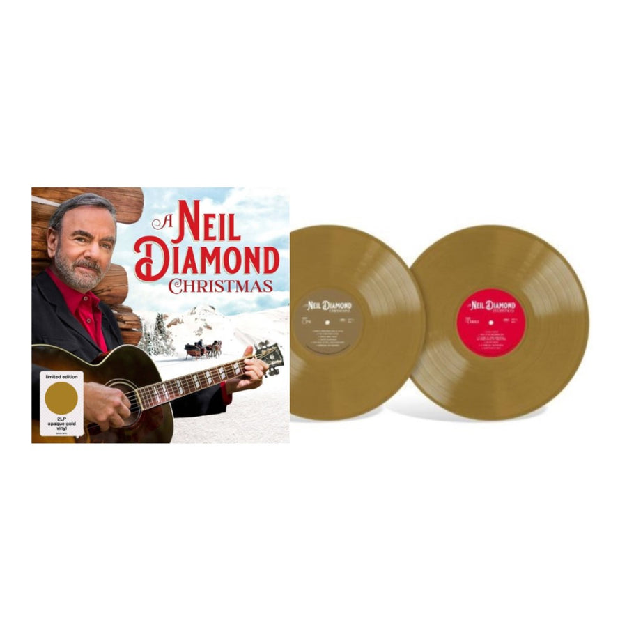 A Neil Diamond Christmas Exclusive Limited Edition Opaque Gold Color Vinyl 2x LP Record