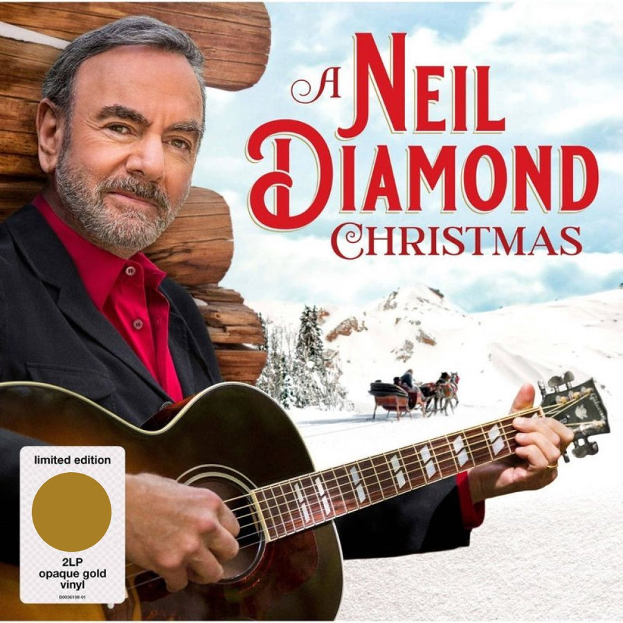 A Neil Diamond Christmas Exclusive Limited Edition Opaque Gold Color Vinyl 2x LP Record