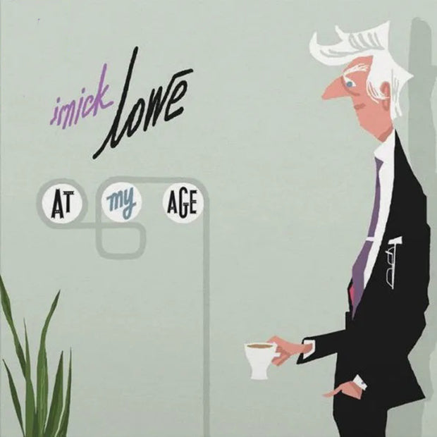 Nick Lowe - At My Age Exclusive Limited Edition Purple/White Pinewheel Color Vinyl LP Record