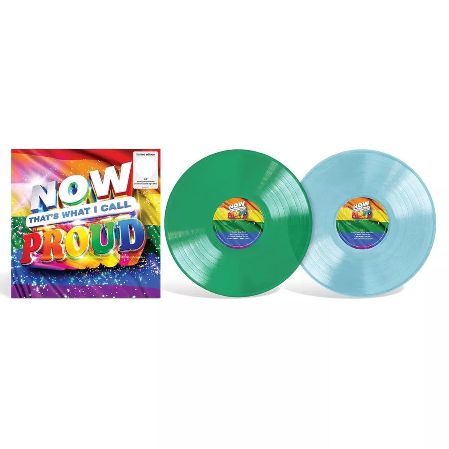 NOW Thats What I Call Music Proud Exclusive Limited Edition Translucent Emerald Light Blue Color Vinyl 2x LP Record