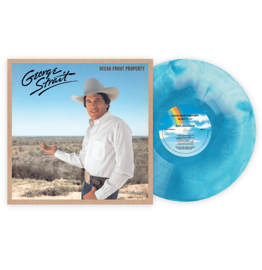 George Strait - Ocean Front Property Exclusive Club Edition Am I Blue Colored Vinyl LP