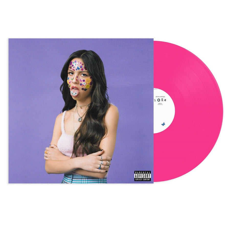 Olivia Rodrigo - SOUR Exclusive Limited Edition Magenta Color Vinyl LP Record