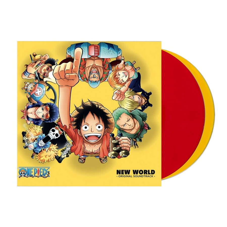 One Piece New World Original Soundtrack Exclusive Limited Edition Red & Yellow Color Vinyl 2x LP Record