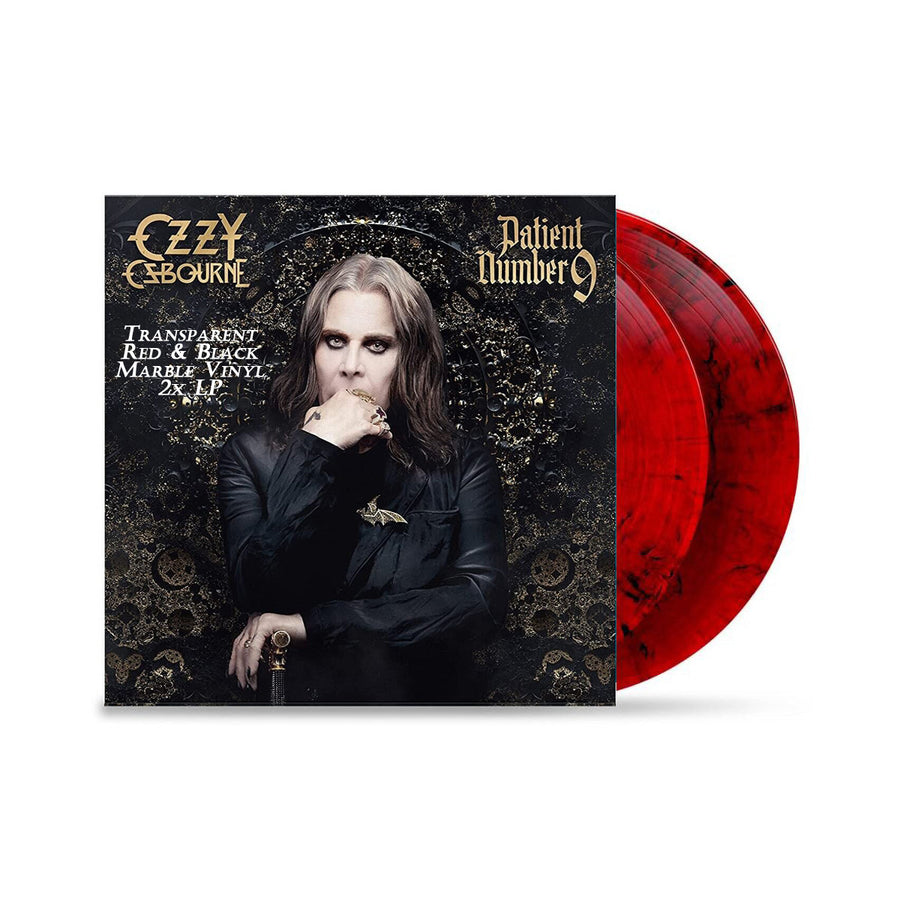 Ozzy Osbourne - Patient Number 9 Exclusive Limited Edition Transparent Red & Black Marbled Color Vinyl 2x LP Record