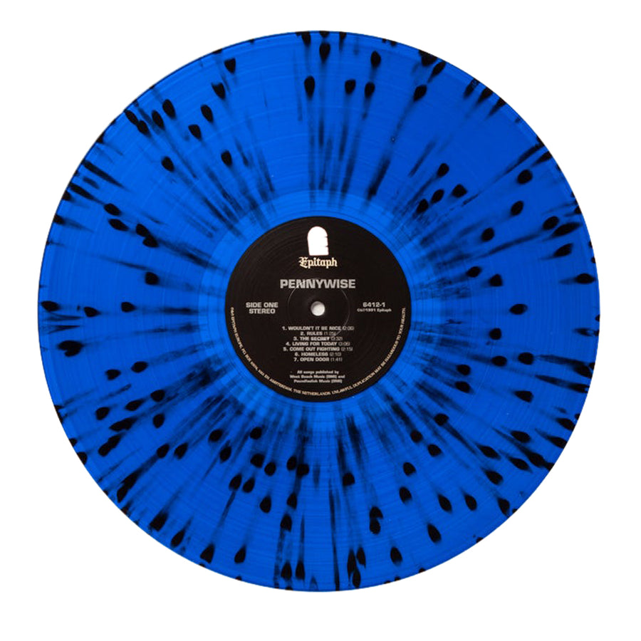 Pennywise - Pennywise Exclusive Blue With Black & White Splatter Vinyl LP Limited Edition #500 Copies