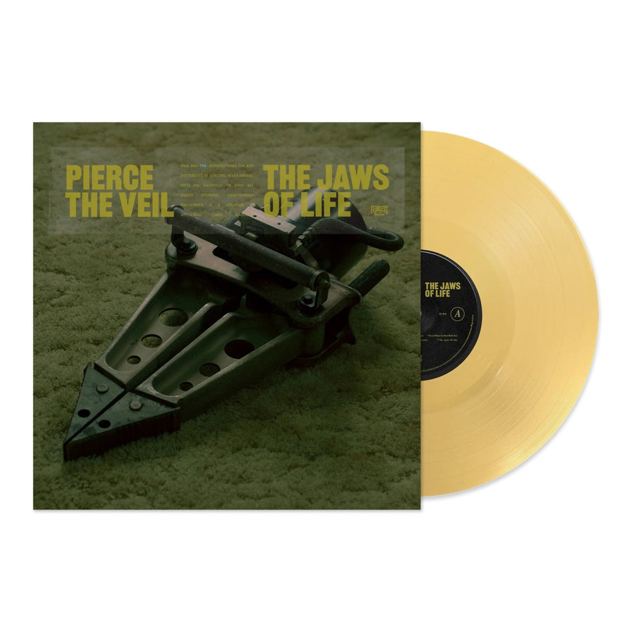 Pierce The Veil - The Jaws of Life Exclusive Custard Color Vinyl LP Limited Edition #1000 Copies
