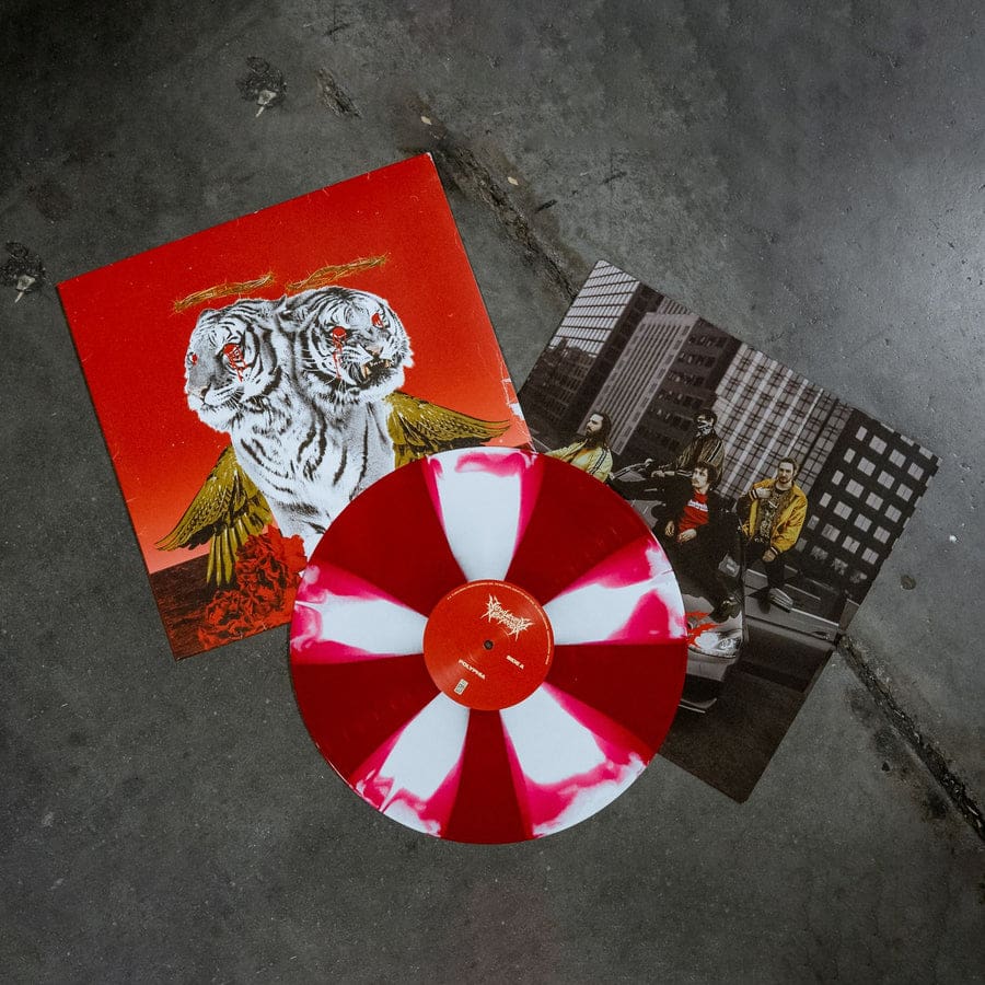 Polyphia - New Levels New Devils Exclusive Limited Edition Red W/ White Petal Colored Vinyl LP