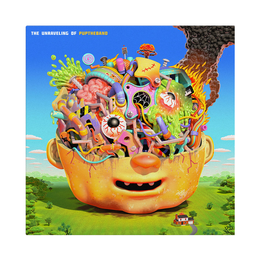 Pup - The Unraveling Of Puptheband Exclusive Clear With Black Yellow Neon Pink Splatter LP Vinyl