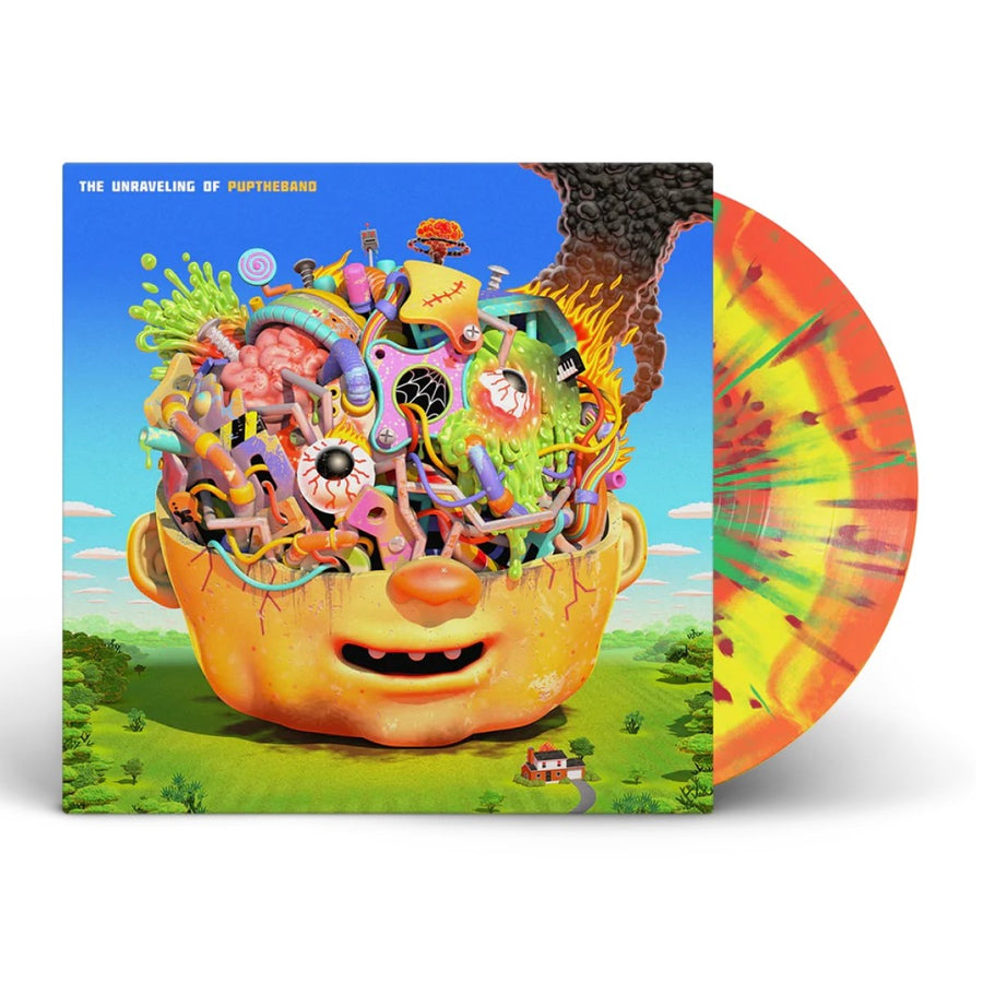 Pup - The Unraveling Of Puptheband Exclusive Neon Coral /Yellow Smush with Neon Green Splatter Vinyl LP Record