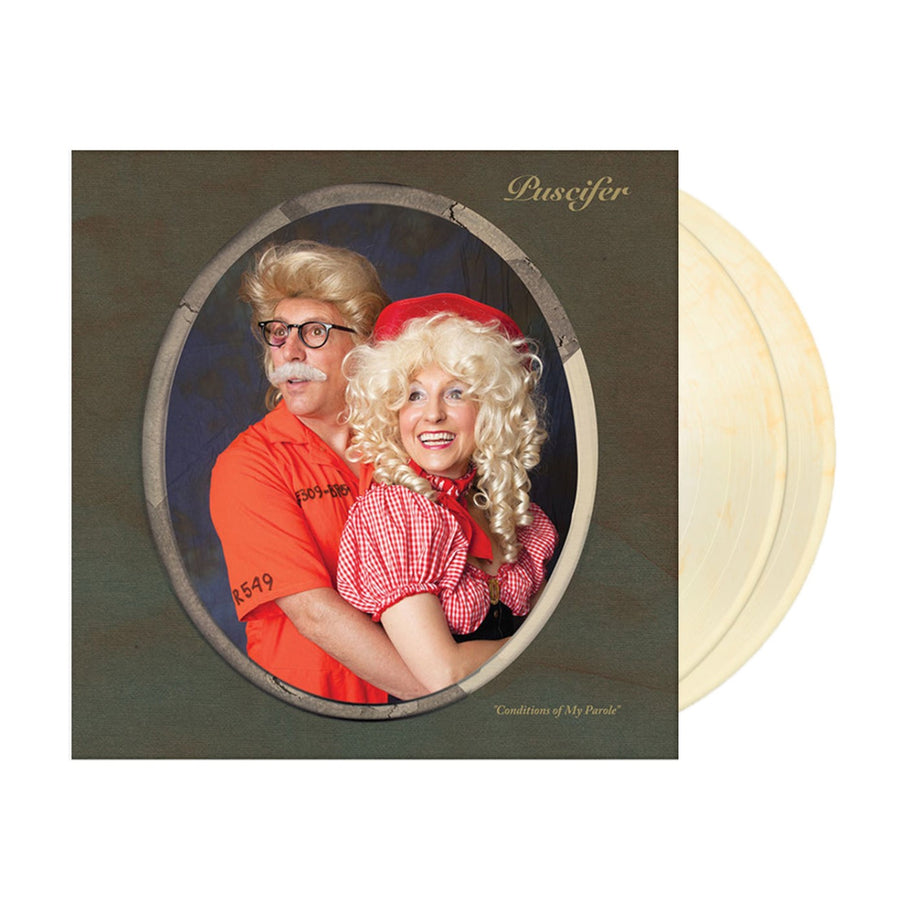 Puscifer - Conditions of My Parole Exclusive Bone & Yellow Swirl Color Vinyl 2x LP Limited Edition #750 Copies