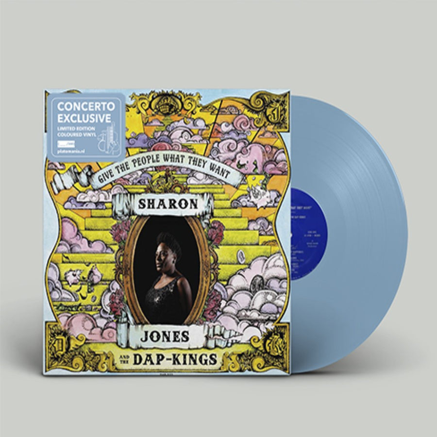 Jones, Sharon & The Dap-Kings - Give The People What They Want Exclusive Blue Color LP Vinyl Record