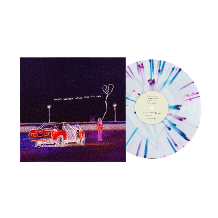 Real Friends - There’s Nothing Worse Than Too Late Exclusive Clear with Magenta/Blue/Purple Splatter Color Vinyl LP Limited edition #300 Copies