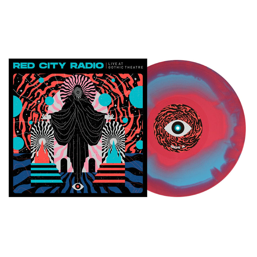 Red City Radio - Live At Gothic Theatre Hot Pink Cyan Blue Aside/Bside Vinyl LP Record