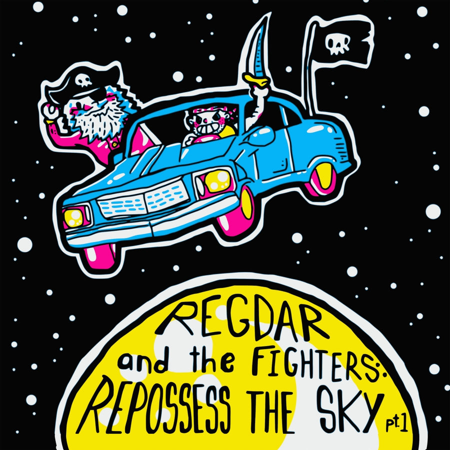 Regdar and the Fighters - Repossess the Sky Pt. 1 Exclusive Limited Edition On-Body Printed Black Cassette