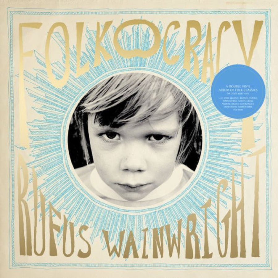 Rufus Wainwright - Folkocracy Exclusive Limited Edition Sea Blue Color Vinyl LP Record