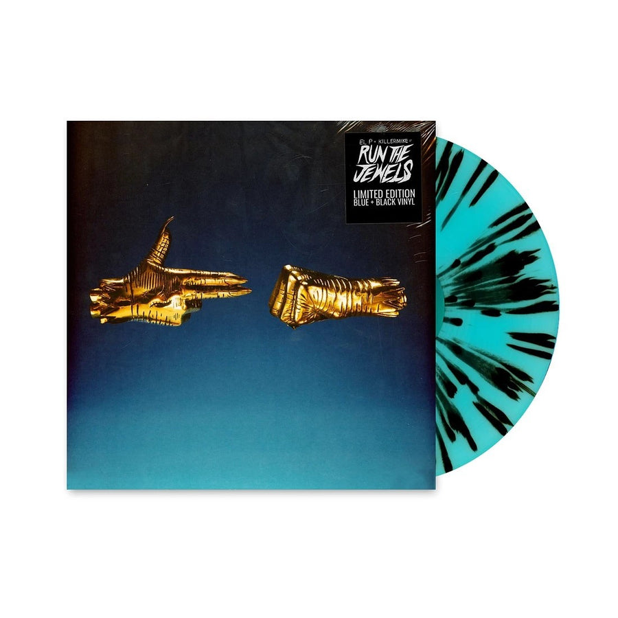 Run The Jewels - Run the Jewels 3 Exclusive Blue & Black Splatter Color Vinyl 2x LP Limited Edition #1000 Copies
