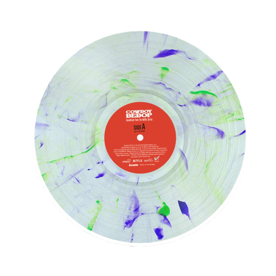 Seatbelts - Cowboy Bebop Netflix Original Series Soundtracks Exclusive Clear with Blue/Green Swirl Color Vinyl LP Limited Edition #1000 Copies