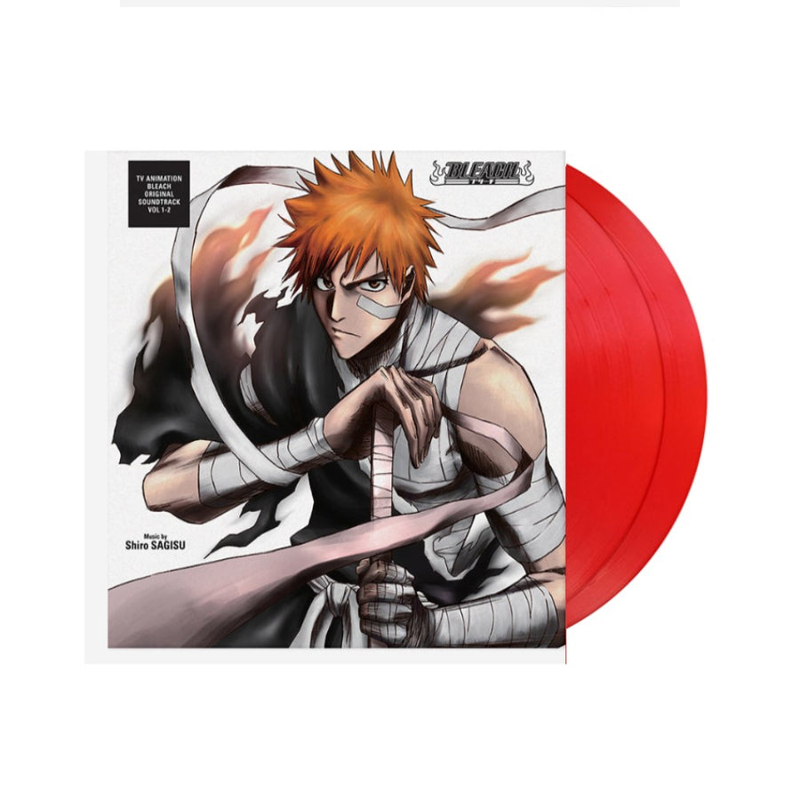 Shiro Sagisu - Bleach Vol 1 & 2 Soundtrack Exclusive Translucent Red Color Vinyl 2x LP Limited Edition #1200 Copies
