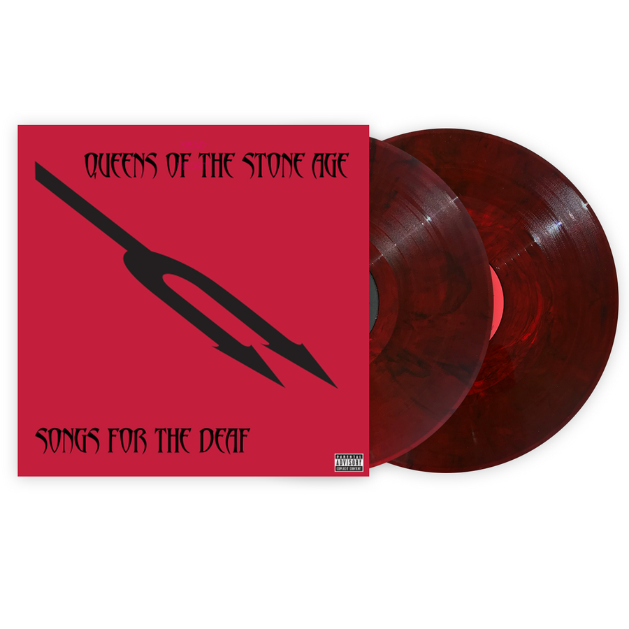 Songs For The Deaf Queens Of The Stone Age Exclusive Red Black Marble 2x Vinyl LP Club Edition