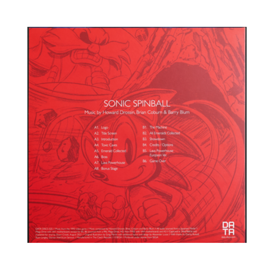 Sonic Spinball Exclusive Limited Edition Blue Color Vinyl LP Record