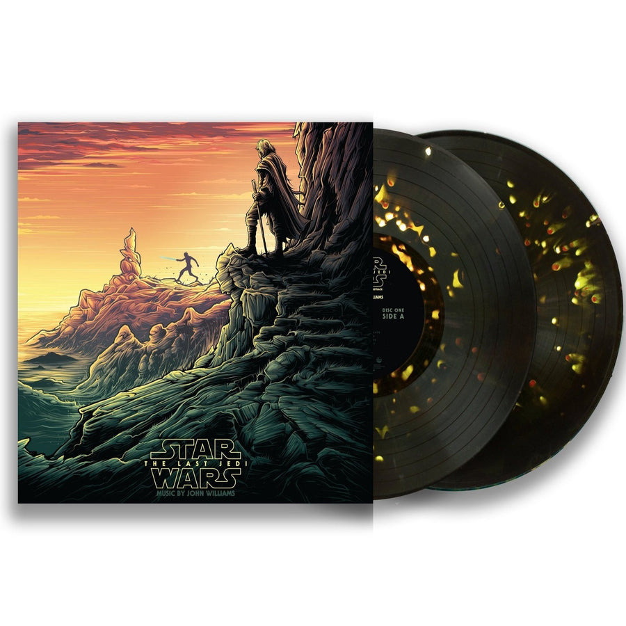 Star Wars: The Last Jedi (Original Motion Picture Soundtrack) Dark Green w/ Red & Gold Splatter, Collector's Edition  Luke & Rey Variant