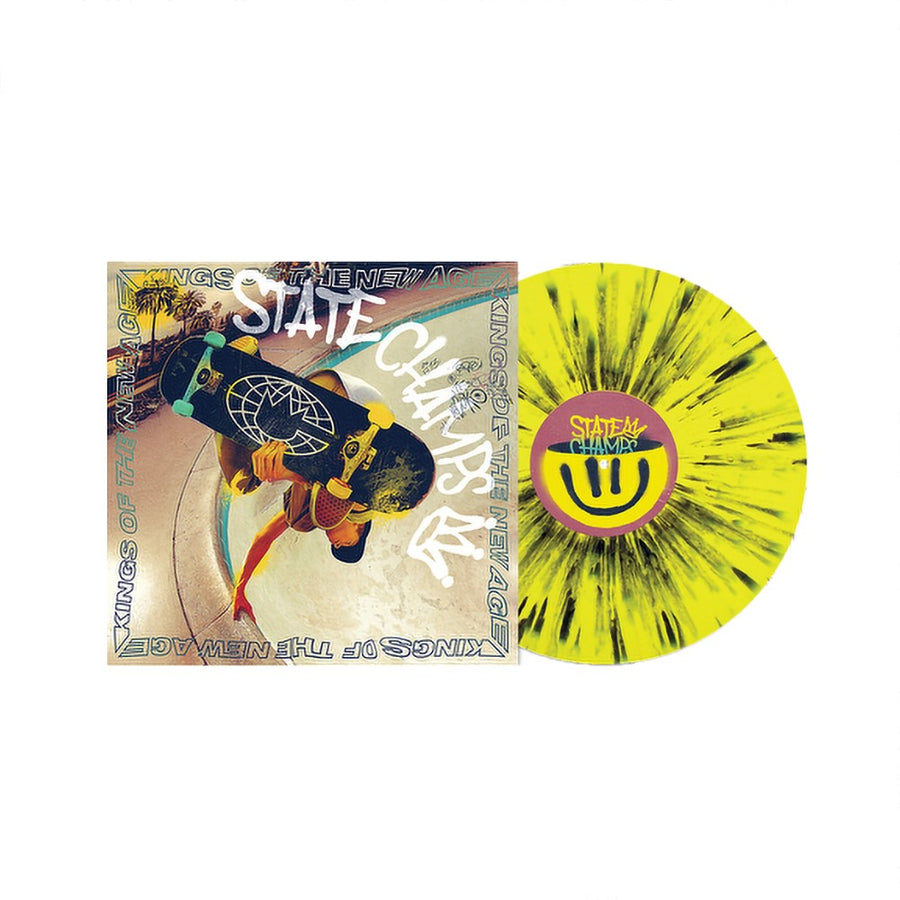 State Champs - Kings of the New Age Exclusive Neon Yellow/Black Splatter Color Vinyl LP Limited Edition