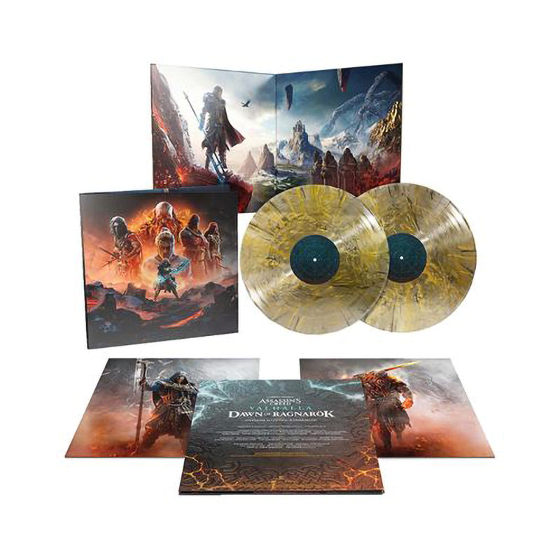 Stephanie Econom - Assassin's Creed Valhalla, Dawn Of Ragnarok Exclusive Limited Edition Gold/Black Smoke Color Vinyl 2x LP Record