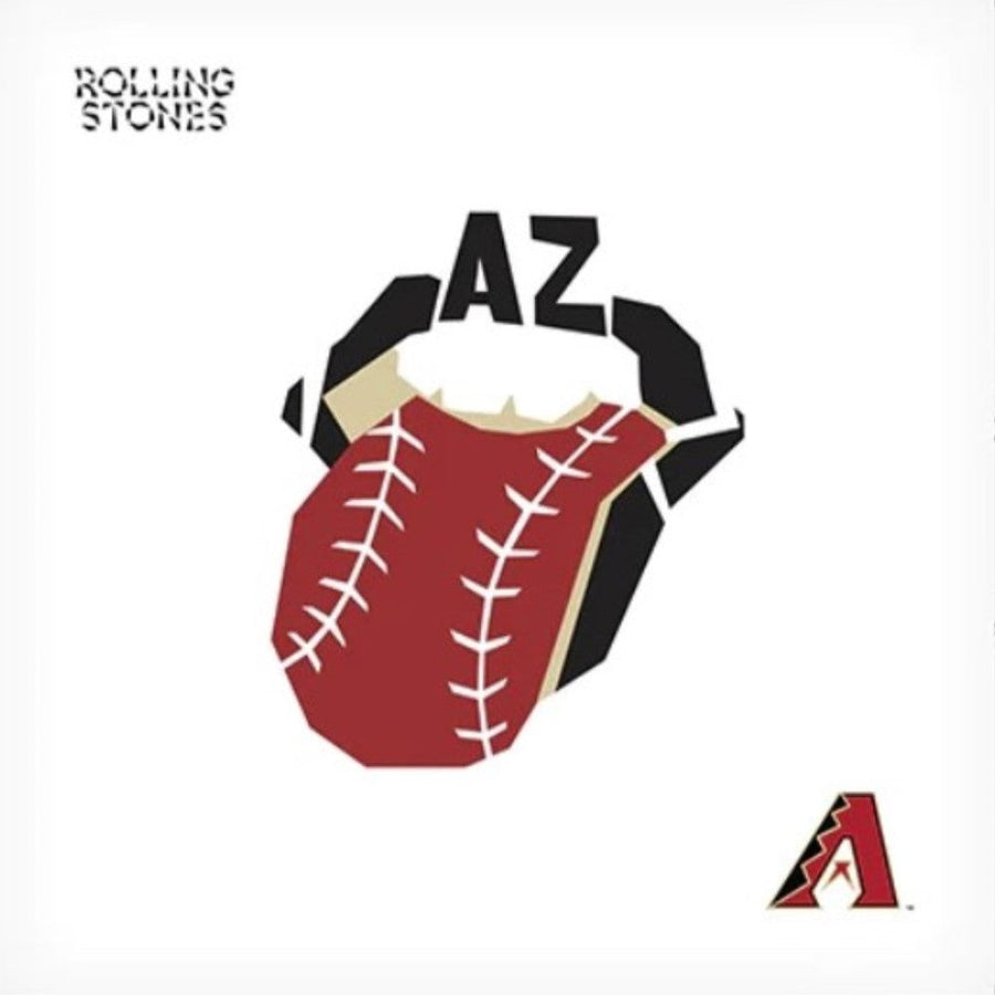 The Rolling stones - Hackney Diamonds X Arizona Diamondbacks Exclusive Limited Baseball White Color Vinyl LP