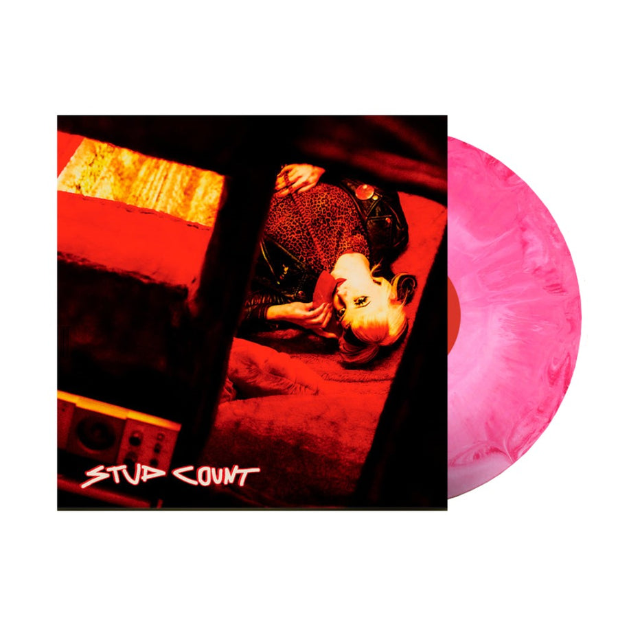 Stud Count - S/T Exclusive White/Hot Pink Marble Color Vinyl LP Limited Edition #300 Copies