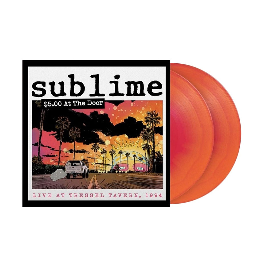 Sublime - $5 At The Door Exclusive Limited Edition Orange/Fuchsia Marble Color Vinyl 2x LP Record