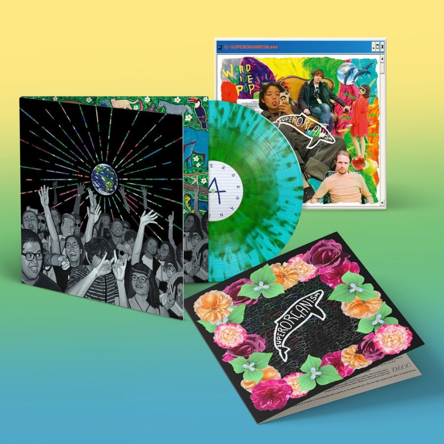 Superorganism - World Wide Pop Exclusive Blue/Green Splatter Color Vinyl LP Limited Edition