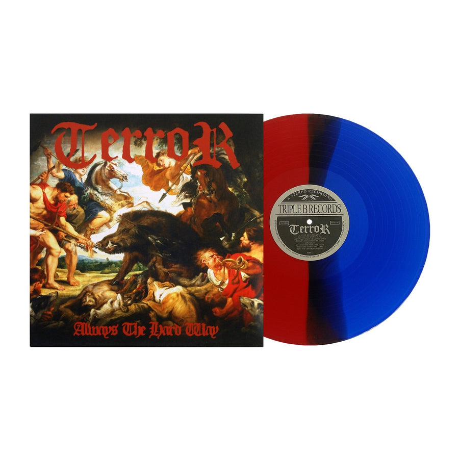Terror - Always The Hard Way Exclusive Limited Edition Red/Blue/Black Split Color Vinyl LP Record