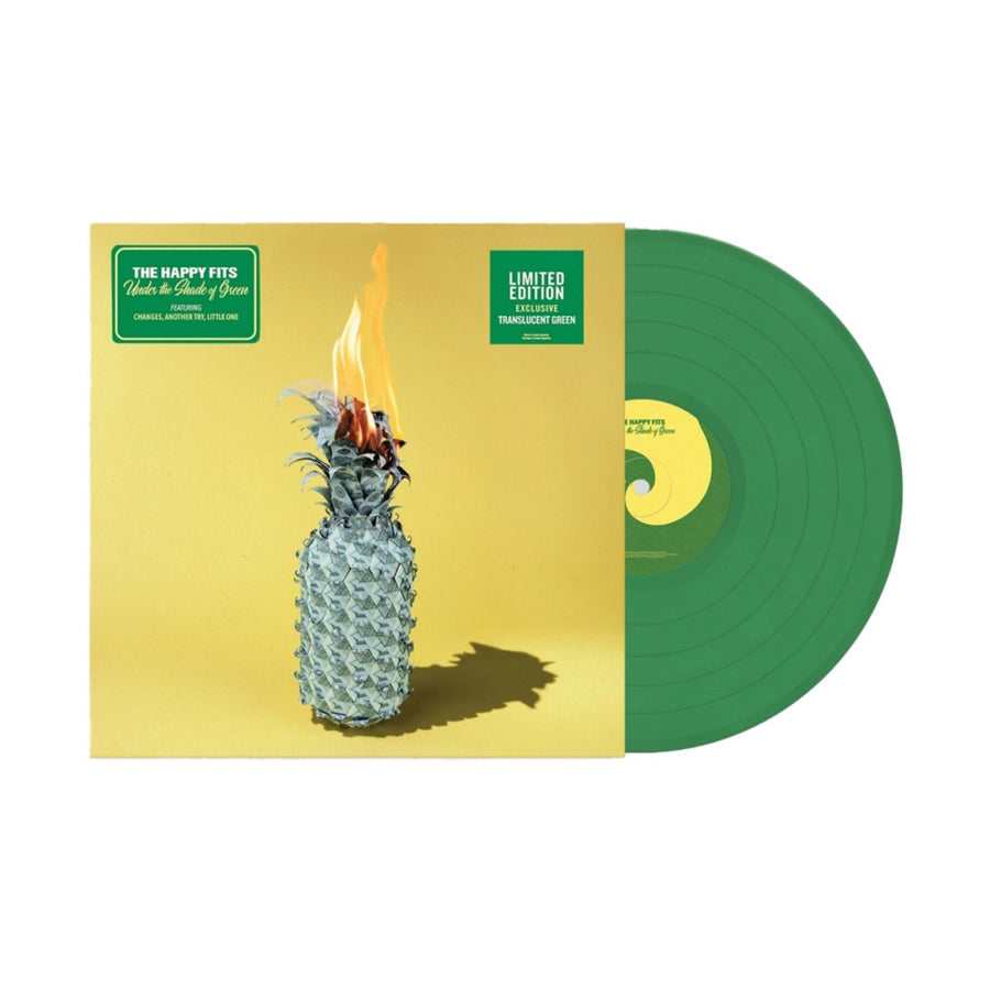 The Happy Fits - Under the Shade of Green Exclusive Limited Edition Translucent Green Color Vinyl LP Record