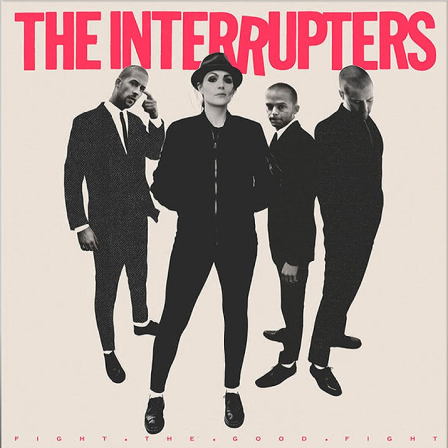 The Interrupters - Fight The Good Fight Exclusive Transparent Pink W/ Black Smoke Color Vinyl LP Limited Edition #500 Copies