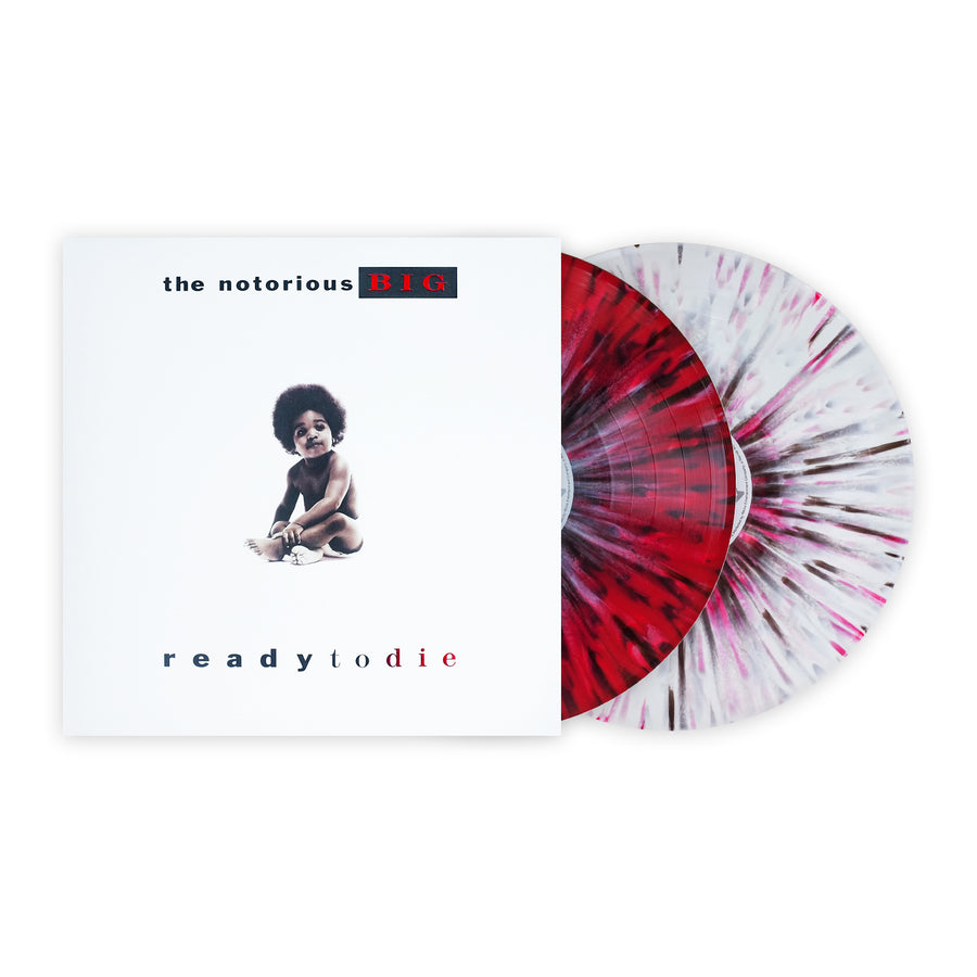 The Notorious B.I.G - Ready to Die Exclusive Red & White w/ Black Splatter Colored 2XLP Vinyl [Club Edition]