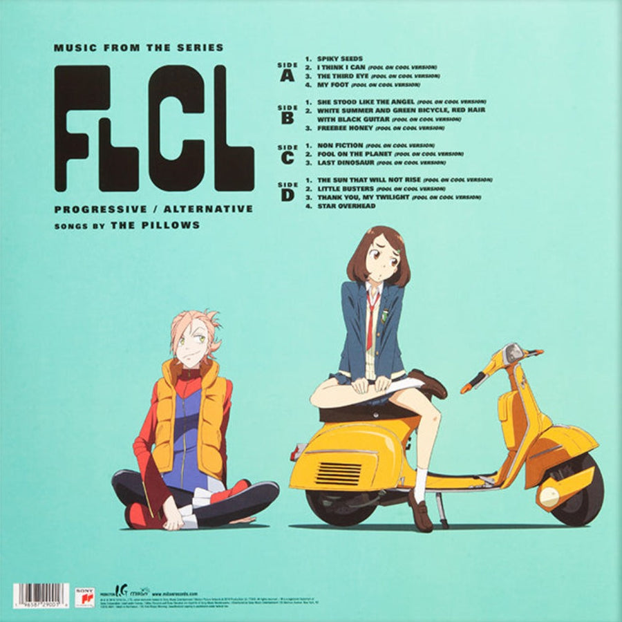 The Pillows - FLCL Progressive / Alternative Soundtrack Exclusive Clear with Multi-Color Splatter Color Vinyl 2x LP Limited Edition #1200 Copies