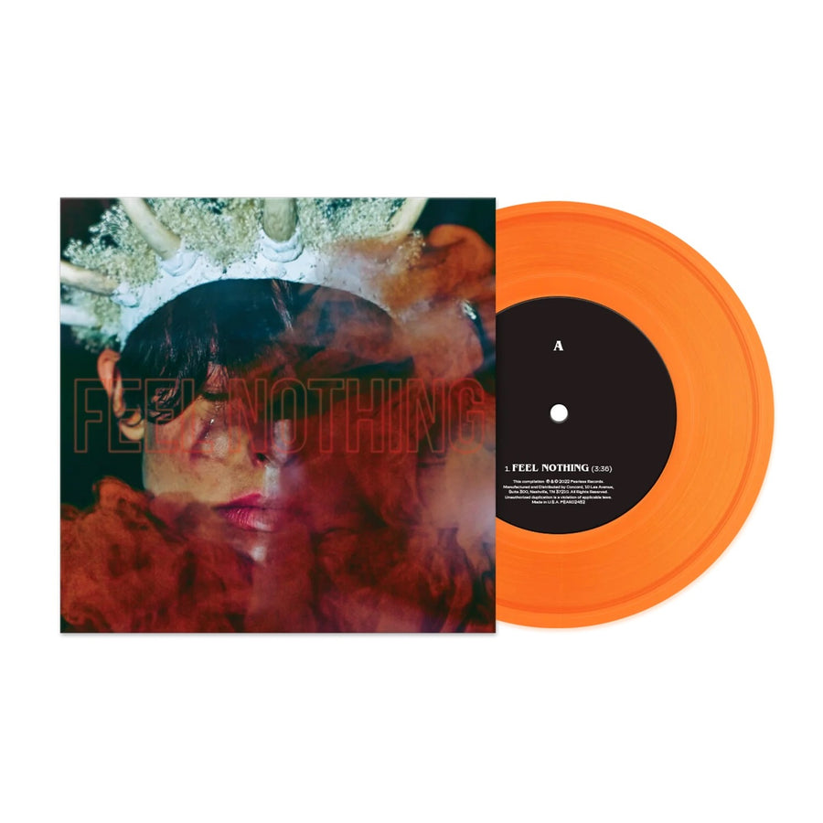 The Plot In You - Feel Nothing Exclusive Translucent Orange Color 7” Vinyl LP Limited Edition #700 Copies
