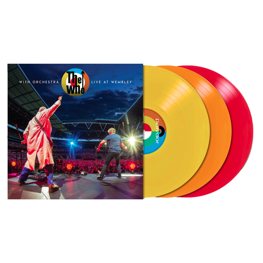 The Who with Orchestra Live at Wembley Exclusive Limited Edition Yellow/Orange/Red Vinyl 3x LP Record