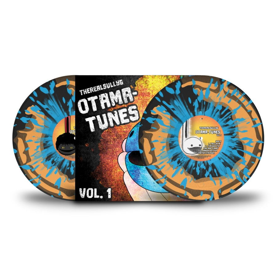 TheRealSullyG - Otama Tunes, Vol. 1 Exclusive Limited Edition Halloween Orange/Black with Cyan Splatter Color Vinyl 2x LP Record