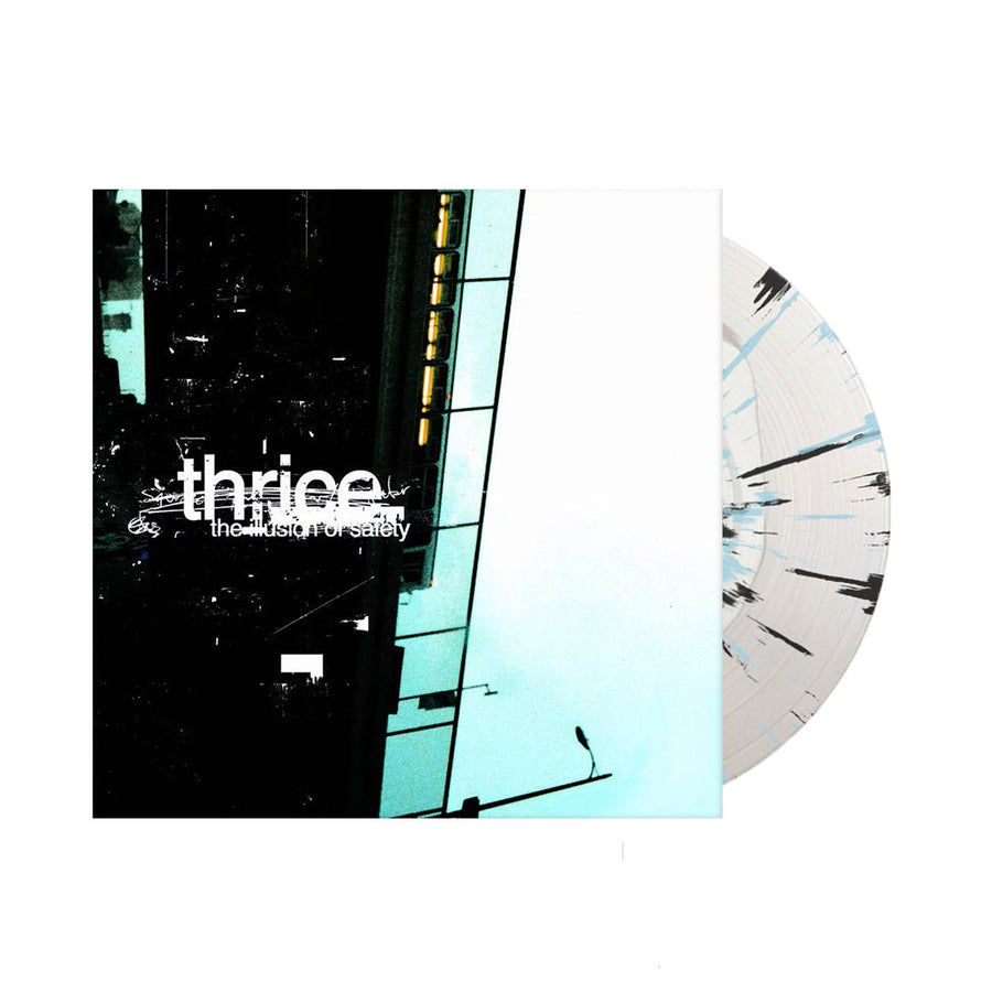 THRICE - The Illusion of Safety 20th Anniversary Exclusive White in Clear with Black & Blue Splatter Vinyl LP Limited Edition #600 Copies