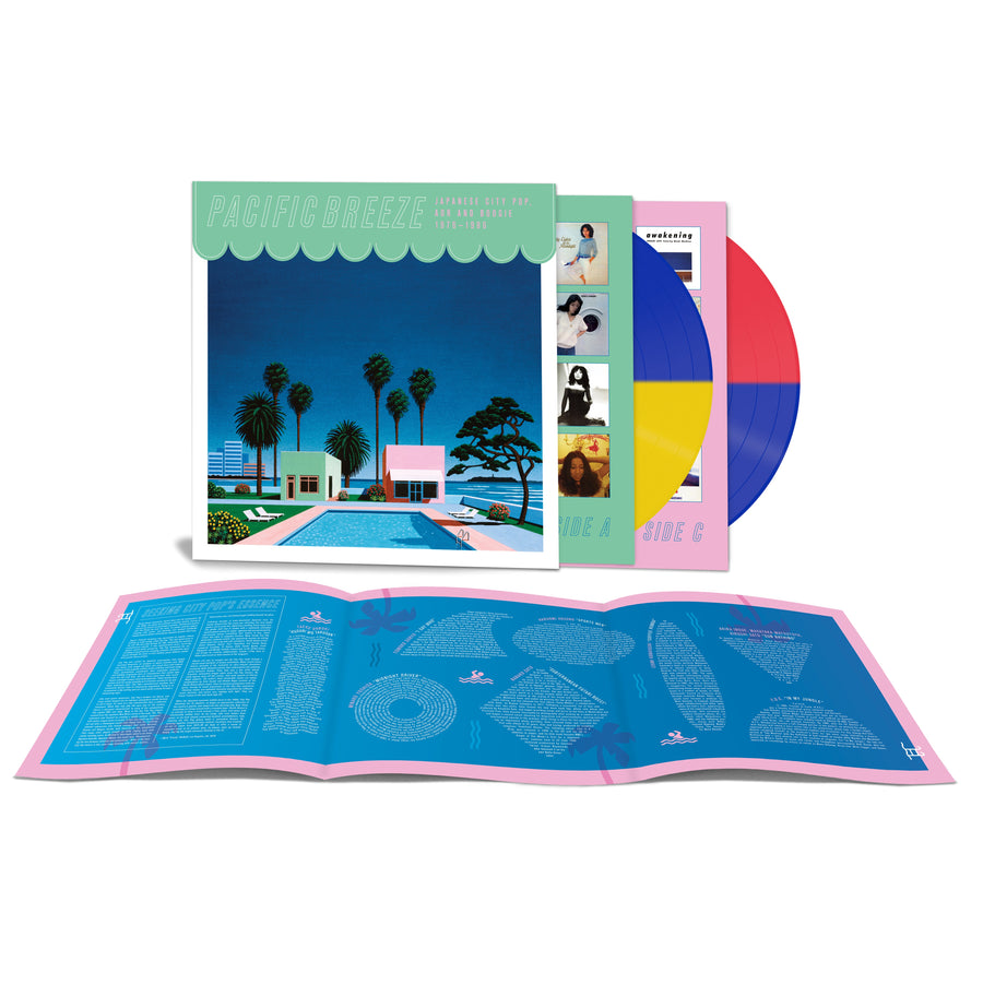 Pacific Breeze - Japanese City Pop, AOR & Boogie 1976-1986 Exclusive Limited Edition Blue, Yellow, Red Vinyl 2xLP Record