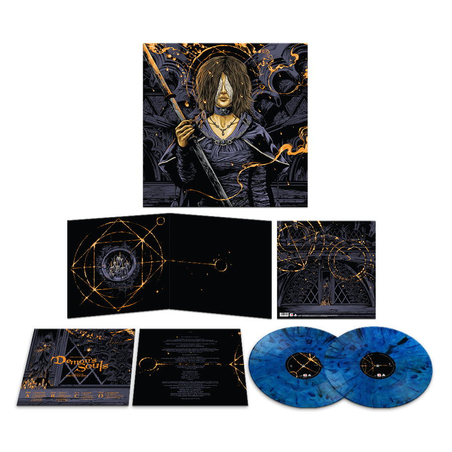 Shunsuke Kida - Demons Souls Original Soundtrack Exclusive Blue & Black Swirl Colored 2x LP Vinyl