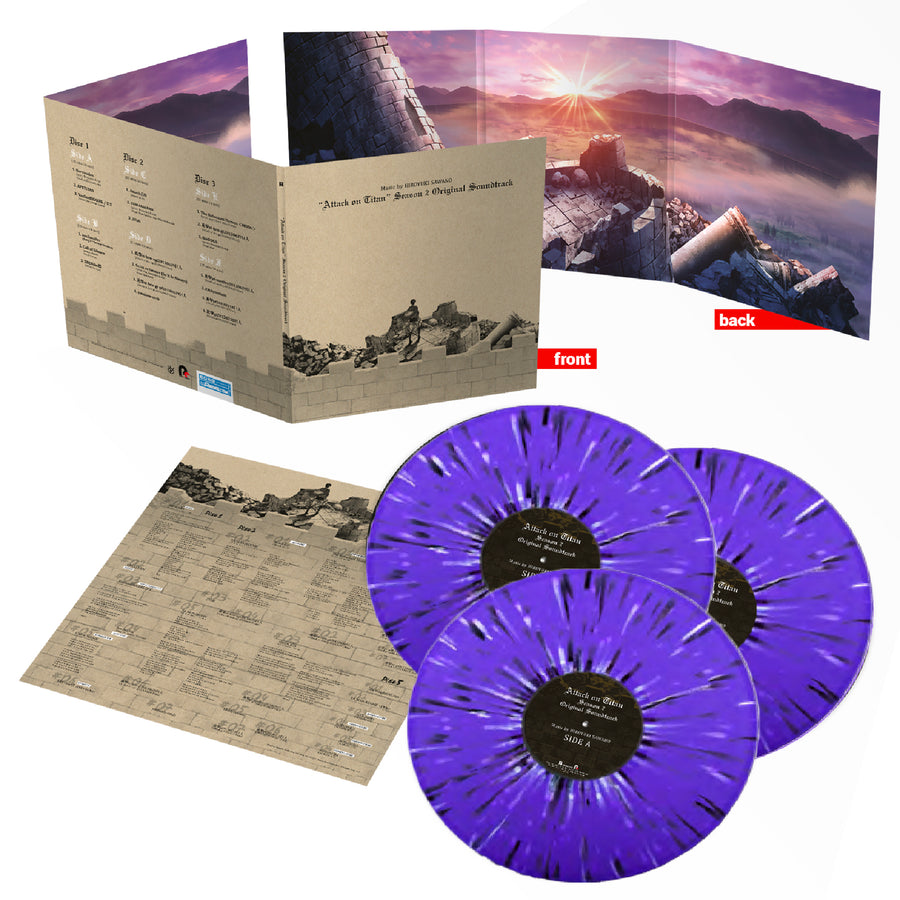 Attack on Titan Season 1 & 2 Original Soundtrack Exclusive 6x LP Colored Vinyl Bundle Pack [LITA Version]