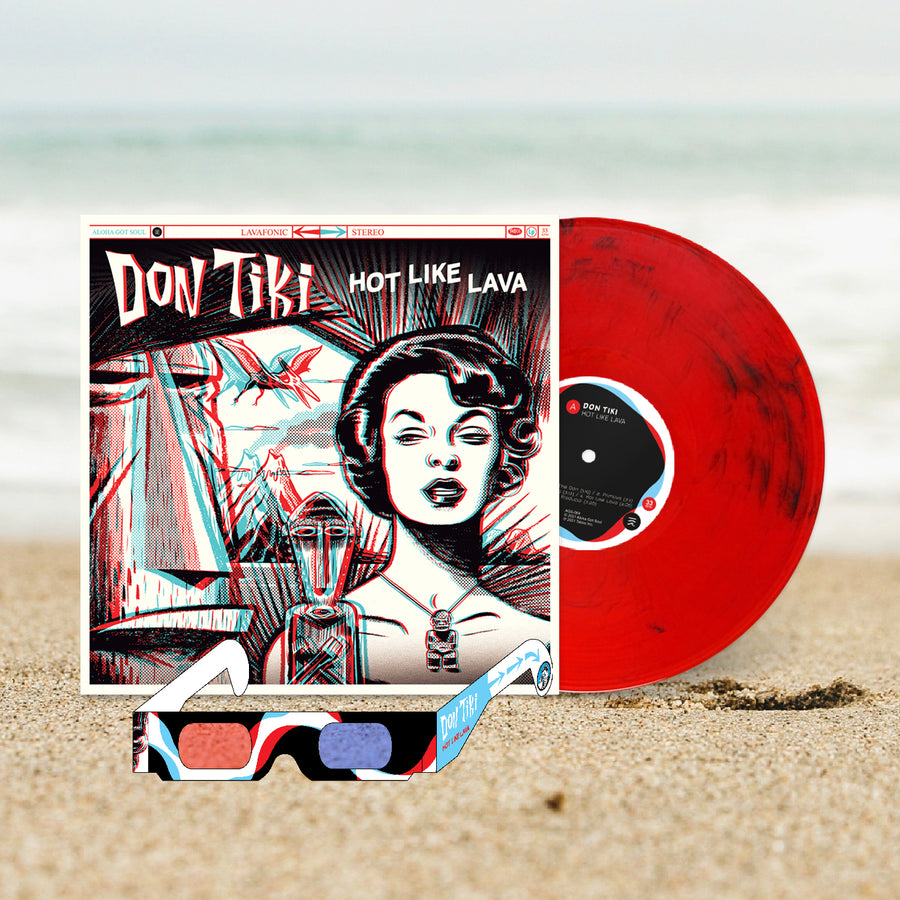 Don Tiki - Hot Like Lava Exclusive Limited Edition Black & Red Lava Vinyl LP Record