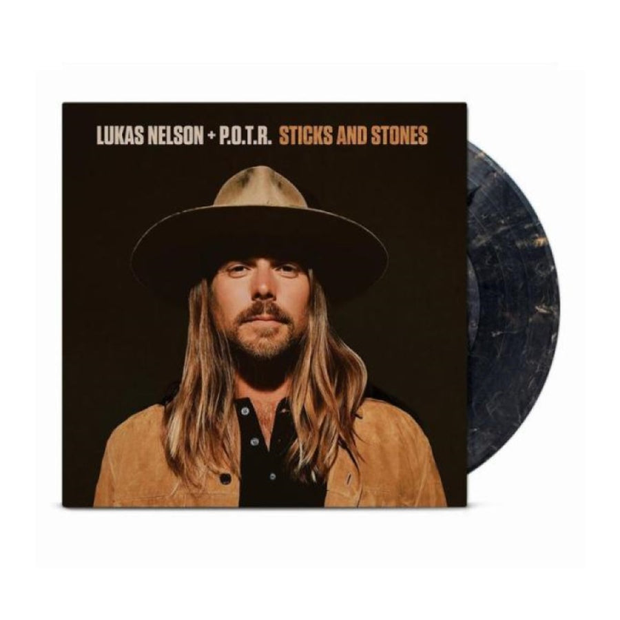 Lukas Nelson and Promise of the Real - Sticks and Stones Exclusive Black and Gold Swirl Color Vinyl LP Limited Edition #1000 Copies