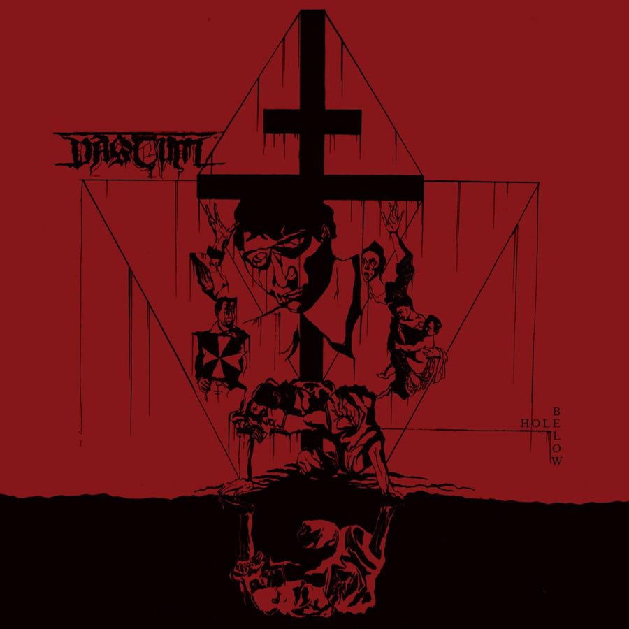 Vastum - Hole Below Exclusive Limited Edition Red & Black Splatter Color Vinyl LP Record